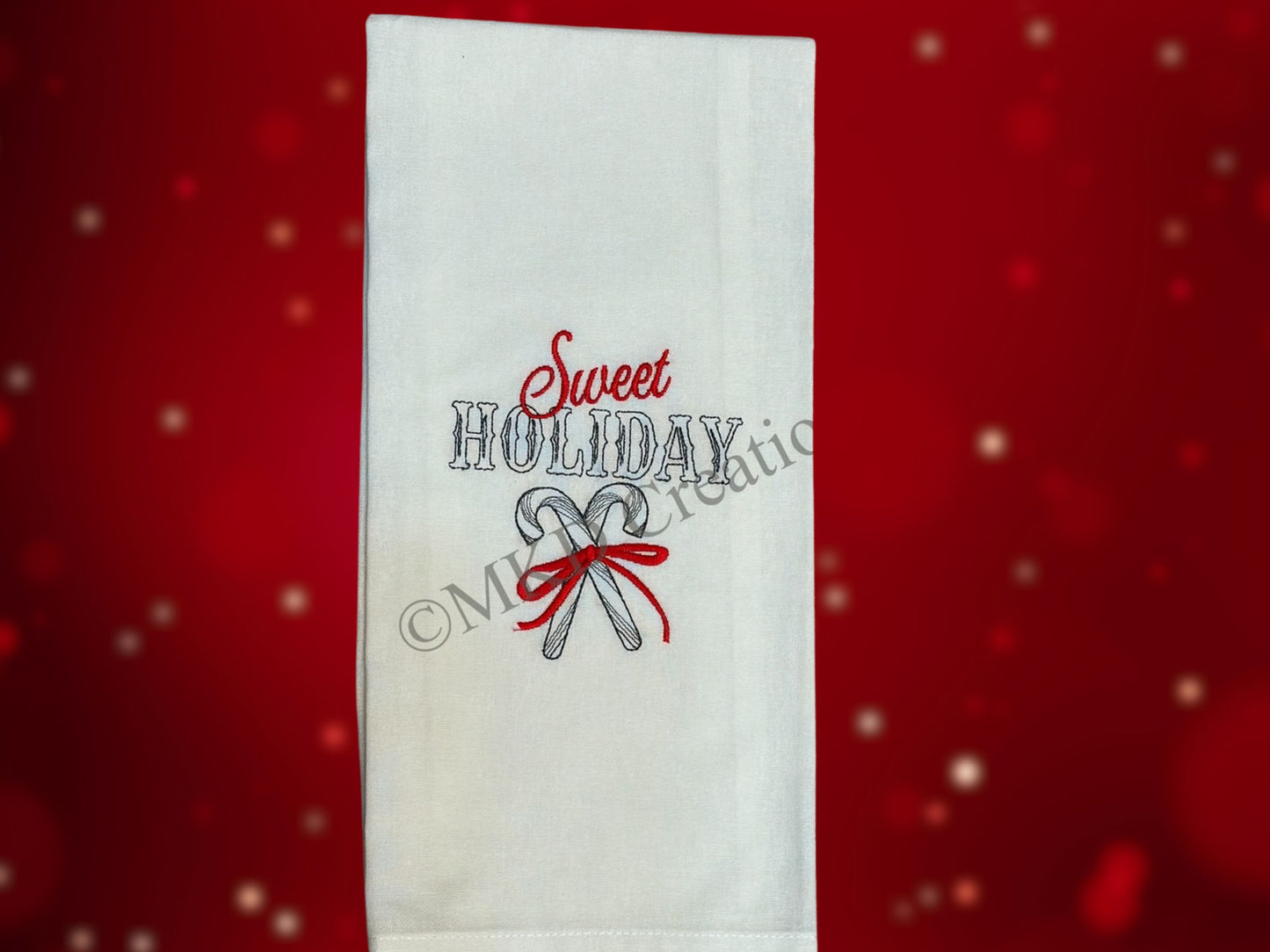 Christmas Kitchen Dish Towels Embroidered Seasonal Kitchen Towels