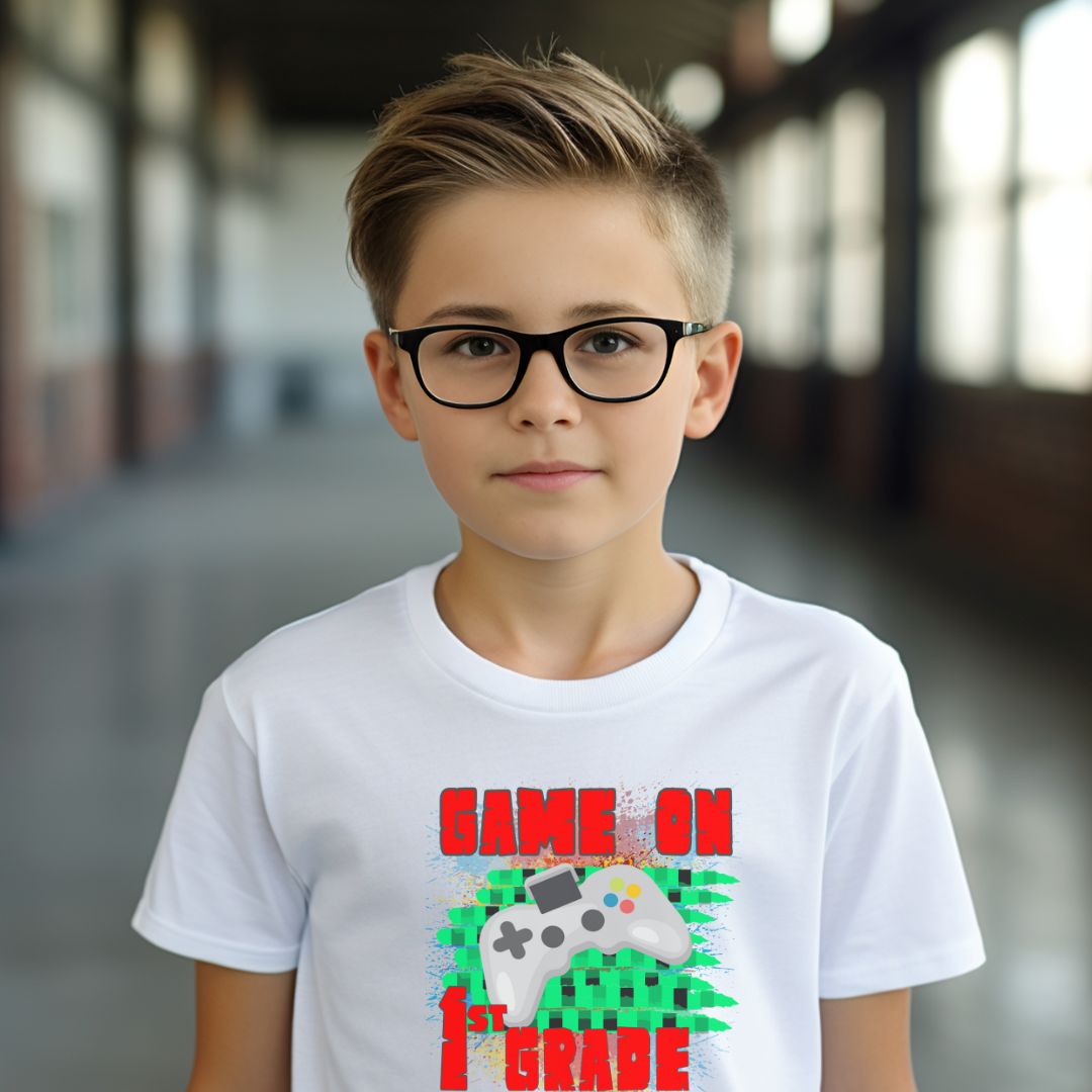Game on T shirts| Back To School| Pre-K|Kindergarten| 1st Grade| 2nd Grade| 3rd Grade| 4th Grade| 5th Grade