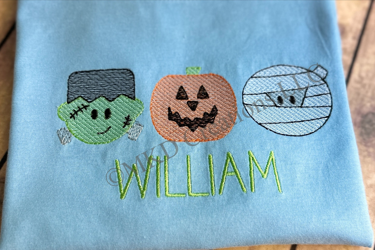 Embroidered, Personalized Halloween Shirt, Custom Mummy, Frankenstein, Pumpkin toddler, Baby Shirt