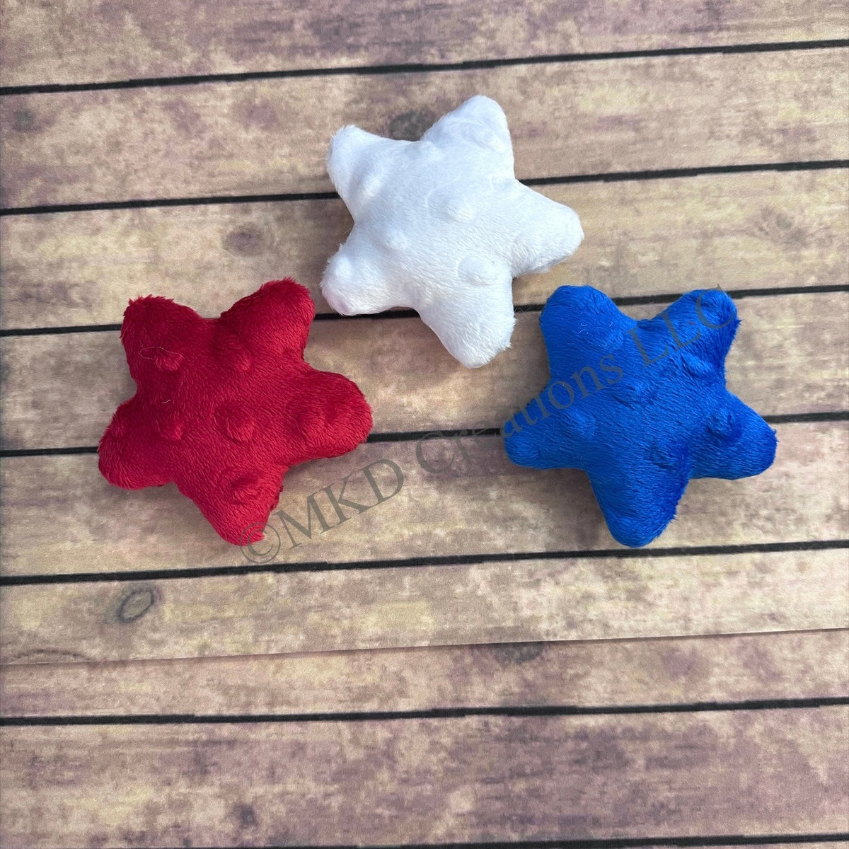 Mini Plushie Stars Perfect for Tier Tray decoration| Red Star| Blue Star| White Star| Set of 3 Mini Stars