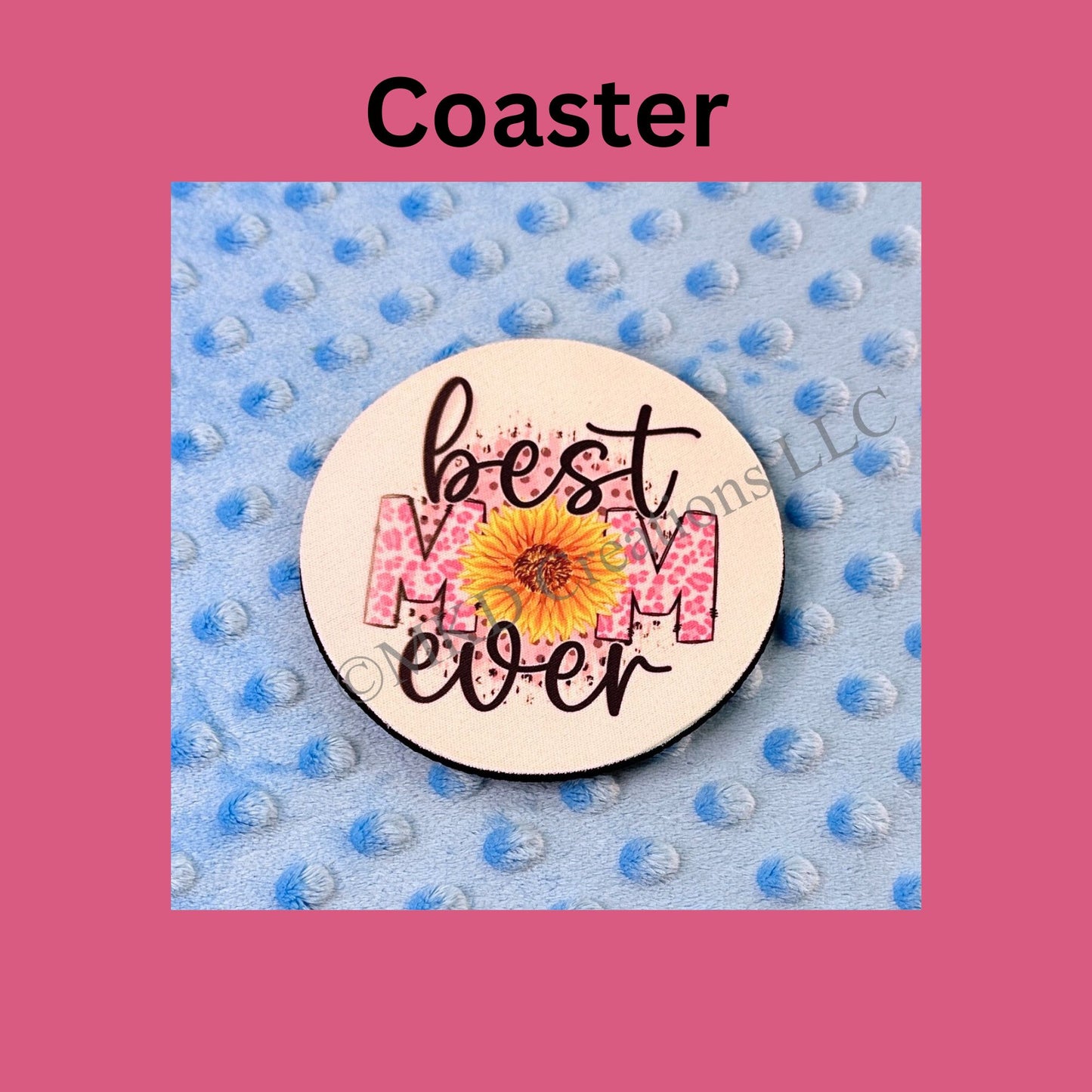 Best Mom Ever, Mother's Day, Gift Set, Coaster, Magnet, Keychain, Car Coaster