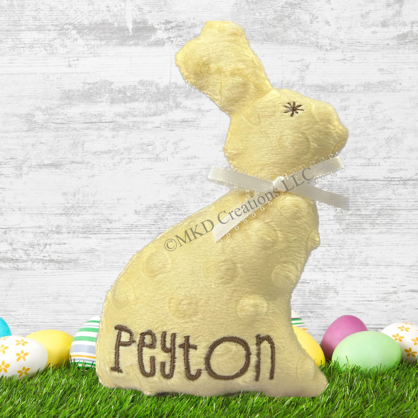 Personalized stuffed animal bunny | bunny plushy | Candy free bunny plushy | stuffed Easter Bunny