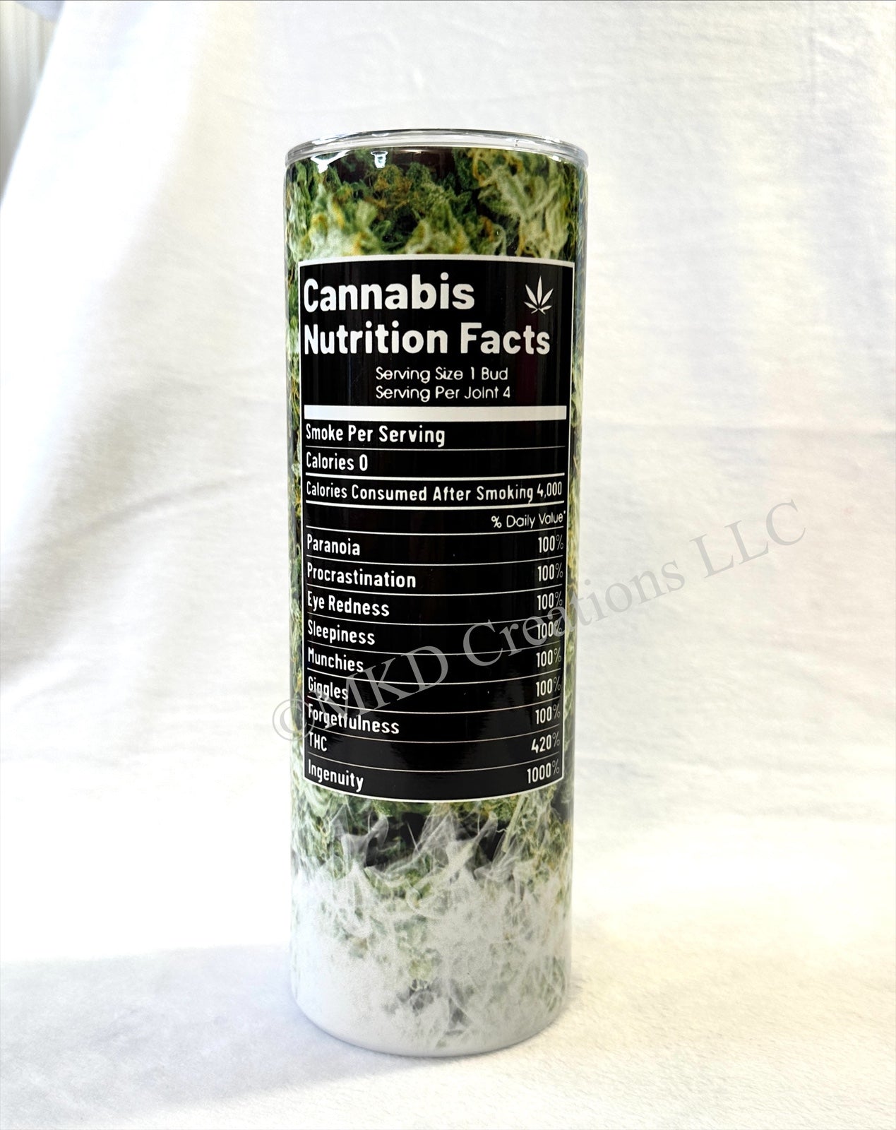 Cannabis Tumbler | Cannabis Nutrition Facts | Weed Tumbler