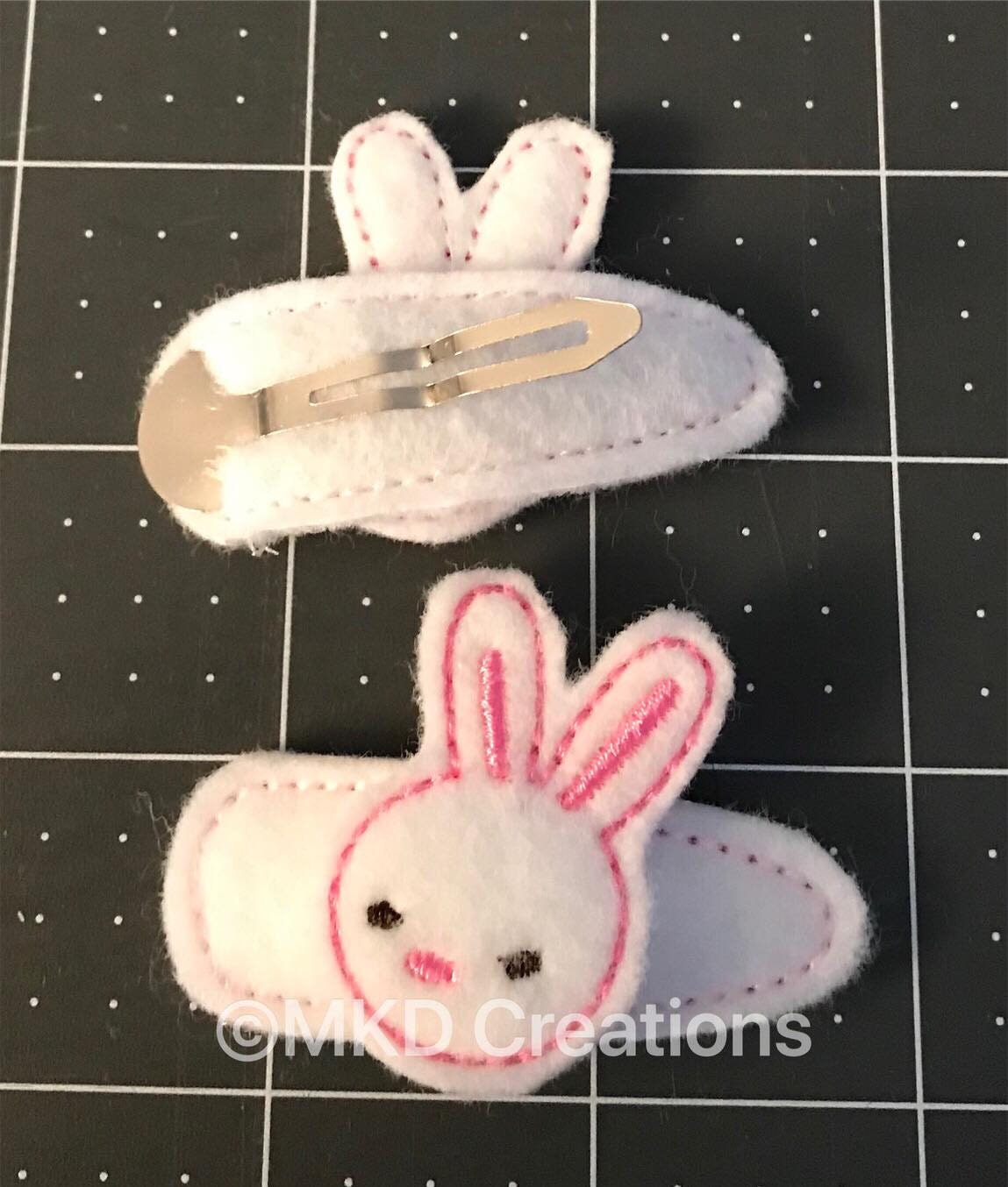 Bunny felt hair clips for Easter, spring, pictures, dress up and everyday occasions