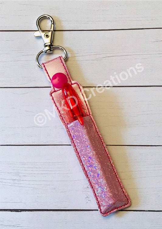 Key chain pen holder with pen | key chain with pen | key chain with mini pen