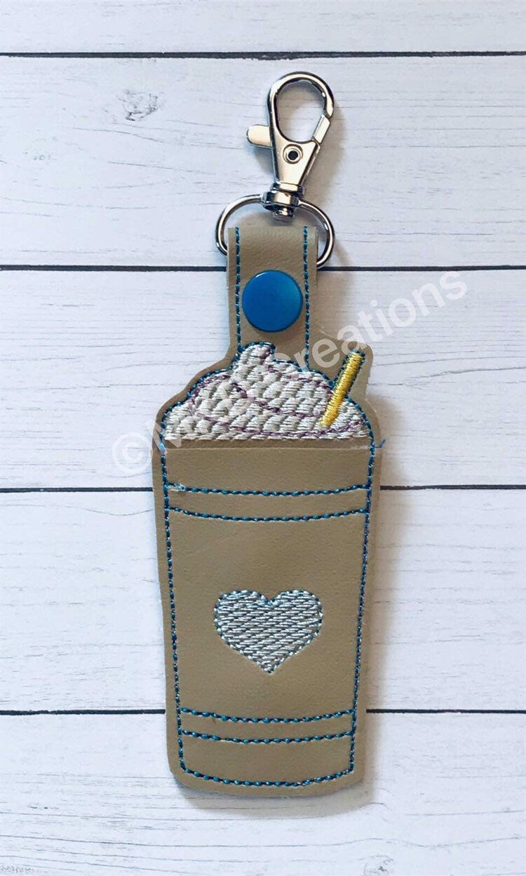Coffee Key chain lip balm holder with lip balm | key chain lip balm holder lip balm included