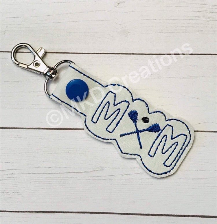 Lacrosse Sports key chain for MOM | Key Fob | Key Ring | Bag accessory | lacrosse | soccer | track | baseball | softball